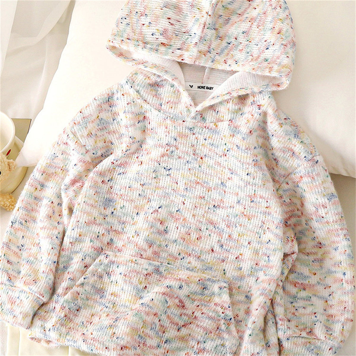 Children's knitted hooded sweater autumn and winter girls cute coat