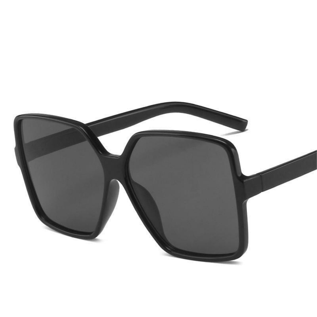 New trend ins large frame sunglasses men's square frame retro glasses metal hinge sunglasses women