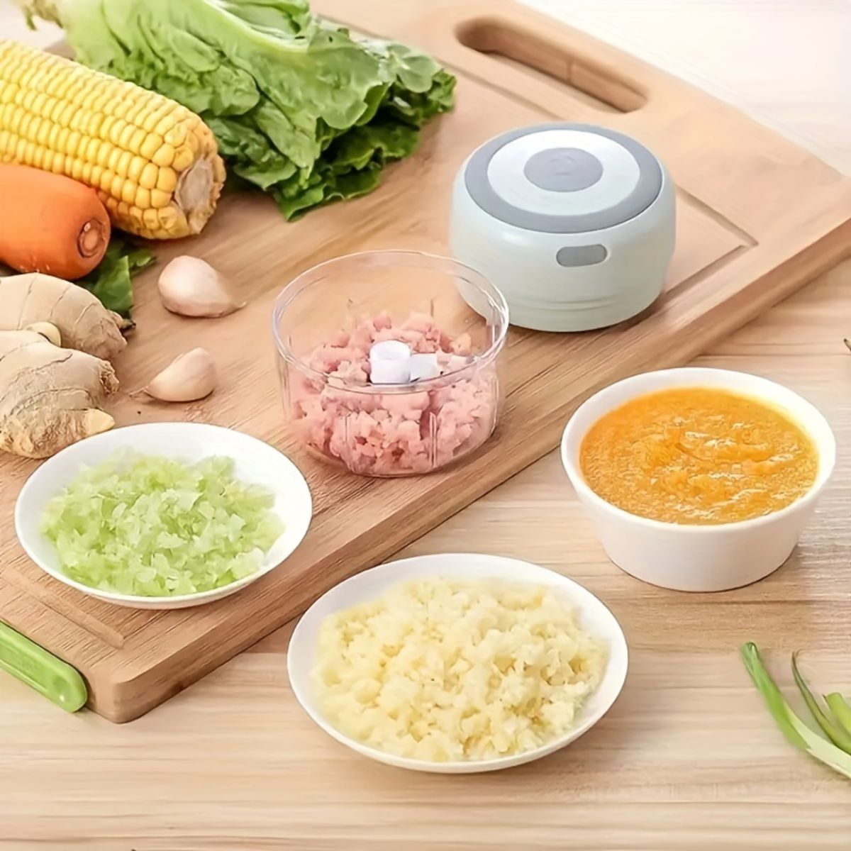 Household multifunctional electric garlic paste machine