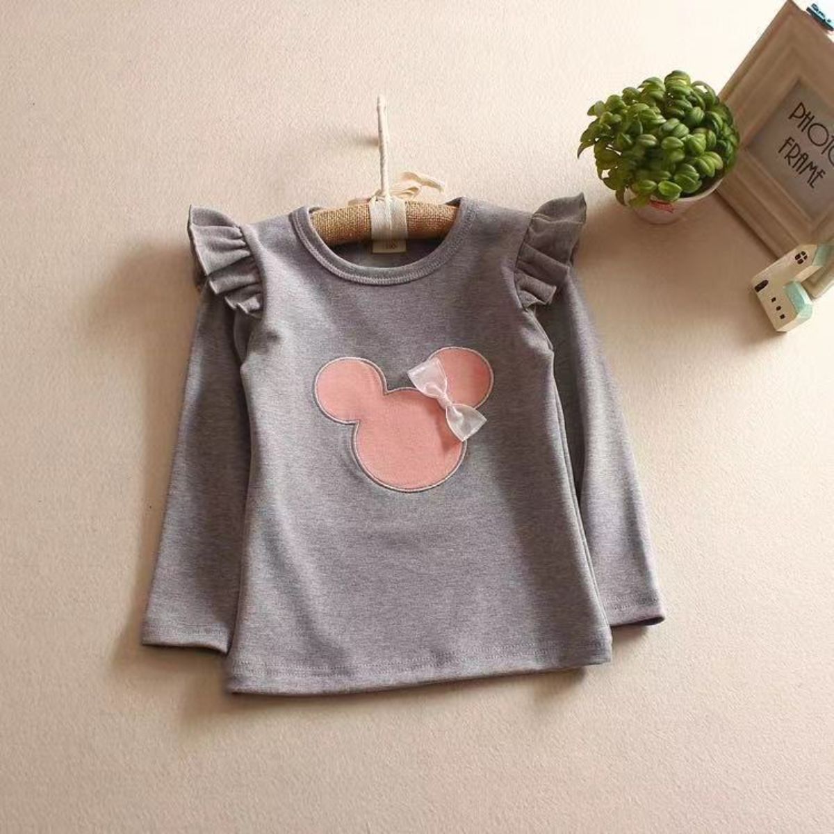 New children's clothing spring and autumn style girls long-sleeved T-shirt