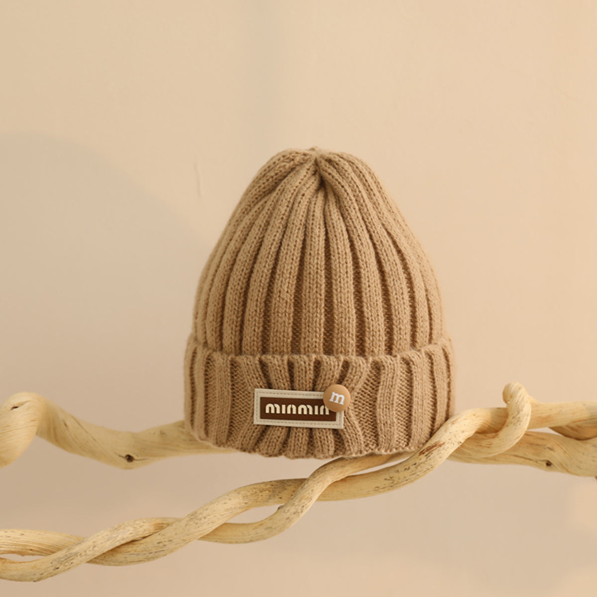 Children's solid color woolen hat