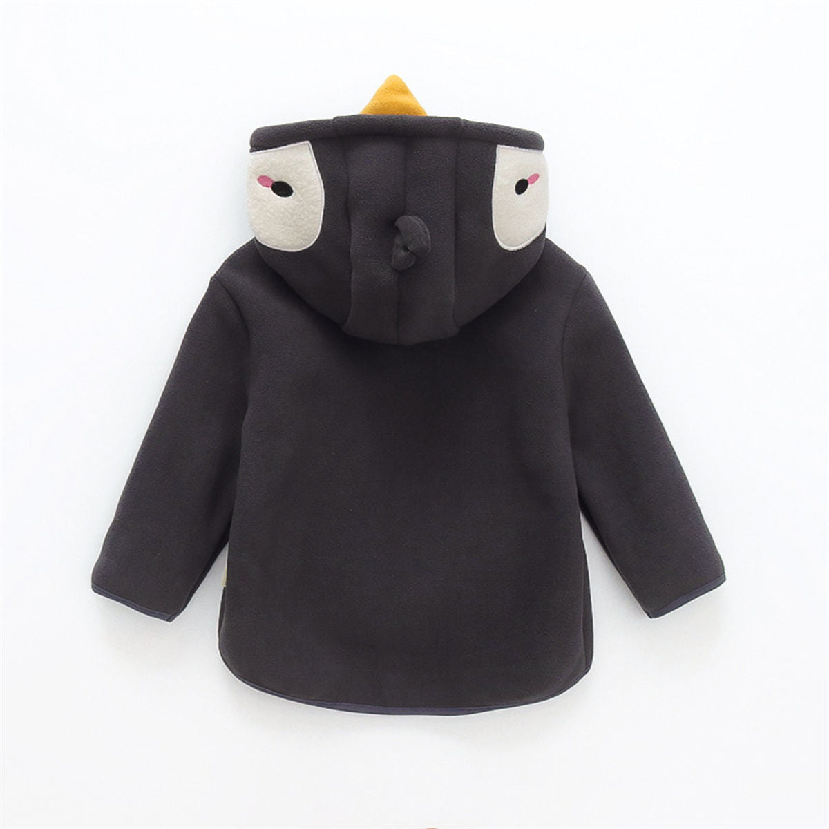 baby's cartoon hooded jacket plus velvet warm jacket