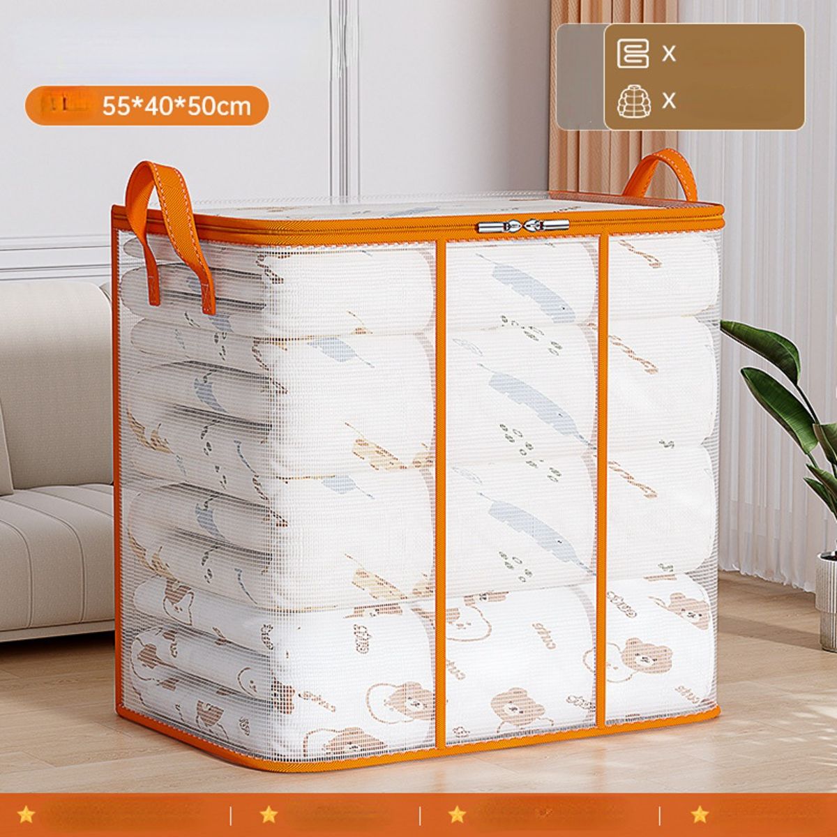 PVC Transparent Quilt Waterproof Household Storage Bag