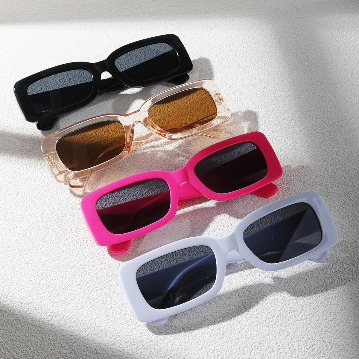 Adult square small frame fashion style event party matching sunglasses