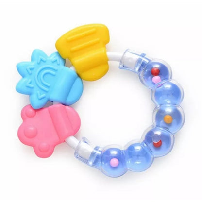 Baby Bell Teether Silicone Rattle Soothing Toy