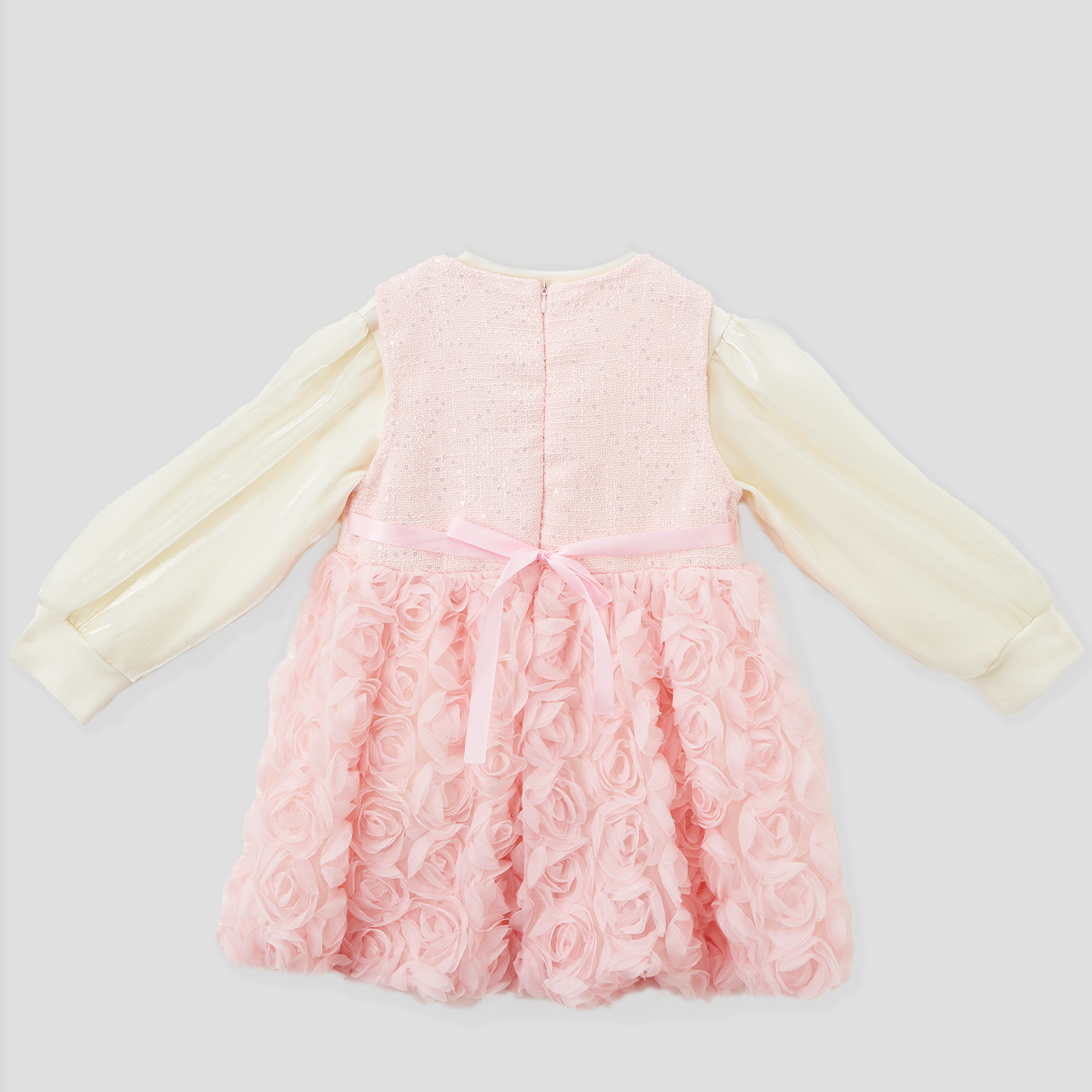 2–7 Years 2-Piece Rose Party Layered Dress