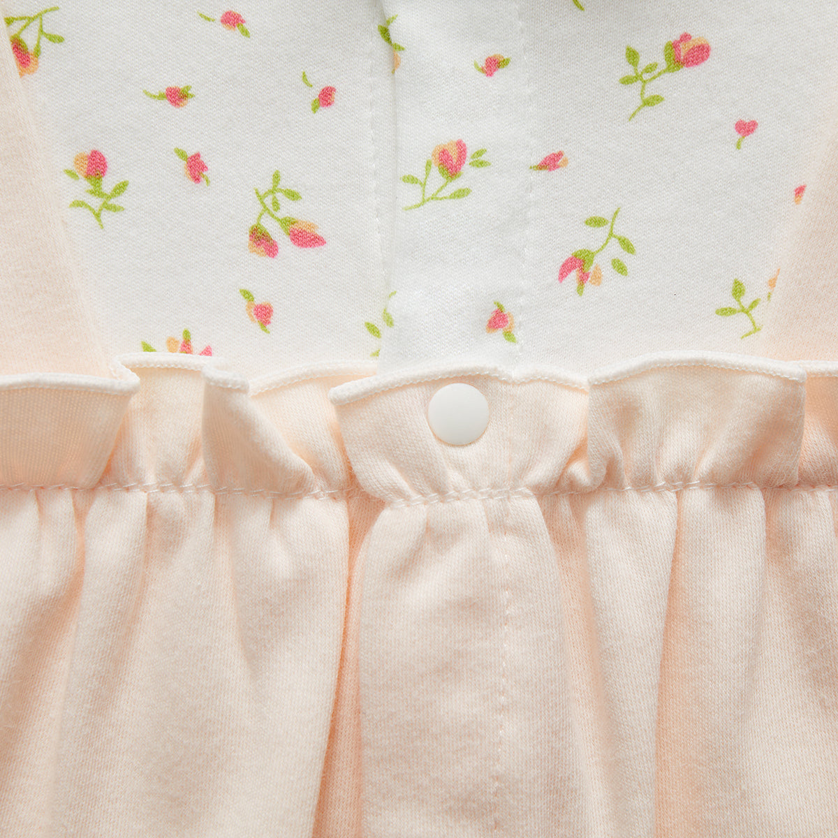 0-18 Months Cotton Faux Two-Piece Romper