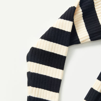 كارديجان محبوك مخطط من 5 إلى 10 سنوات 