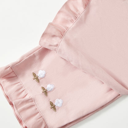 18M–7Y Embroidered Lace Wide-Leg Pants