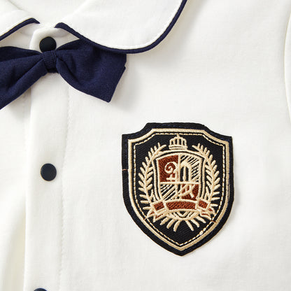 0-12 Months Preppy Style Romper