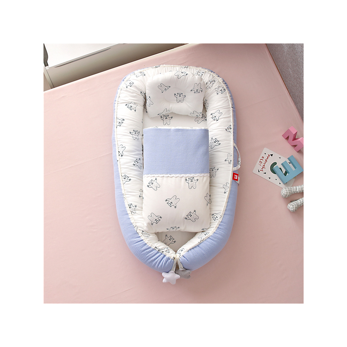 Honeycomb Breathable Removable and Washable Baby Nest