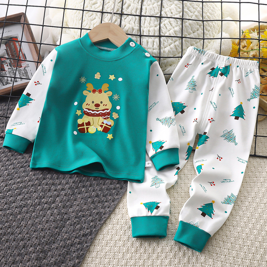 Children's underwear set pure cotton pajamas baby home clothes