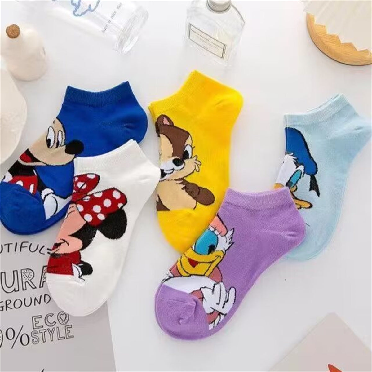 Children's 5-piece Mickey Mouse pattern socks set