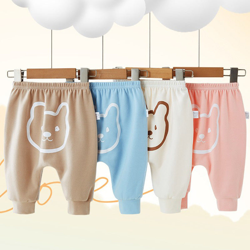 baby pants spring and autumn pure cotton pants