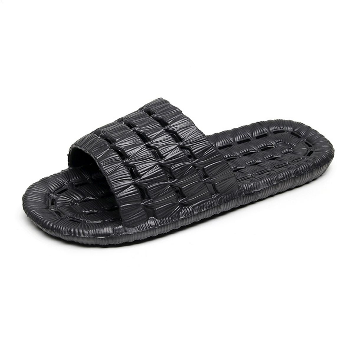 New summer couple home slippers bath non-slip silent bathroom hollow leaking sandals