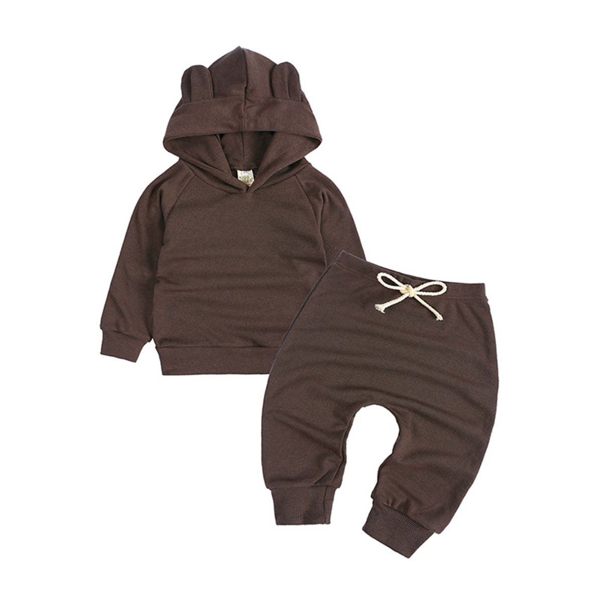 Baby suit autumn harem pants long sleeve pullover cat ears hooded sweater suit