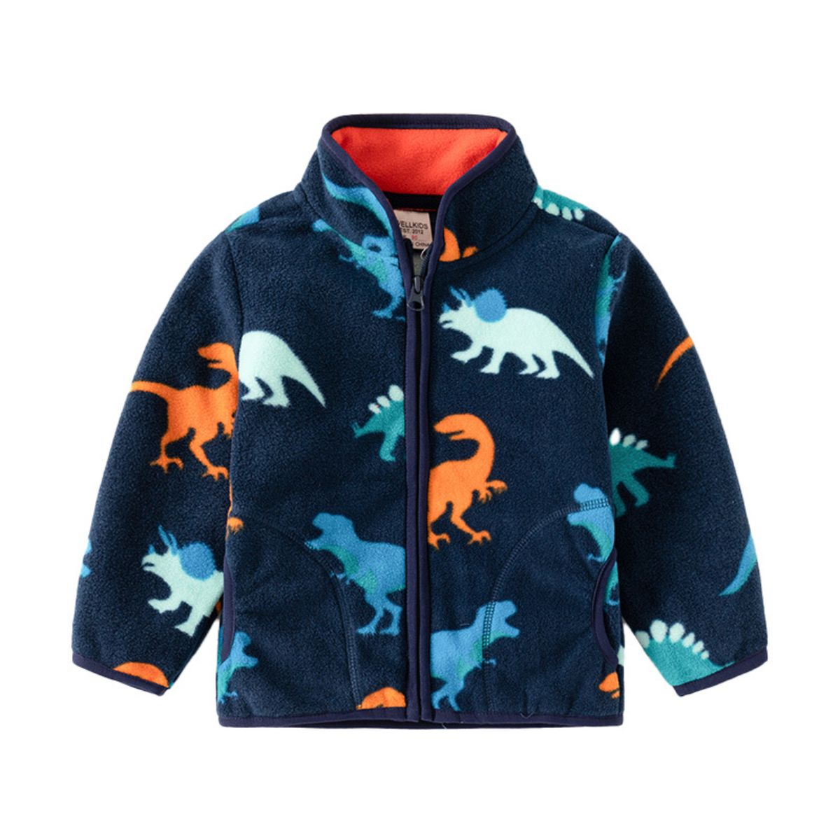 Boys and girls printed polar fleece jacket