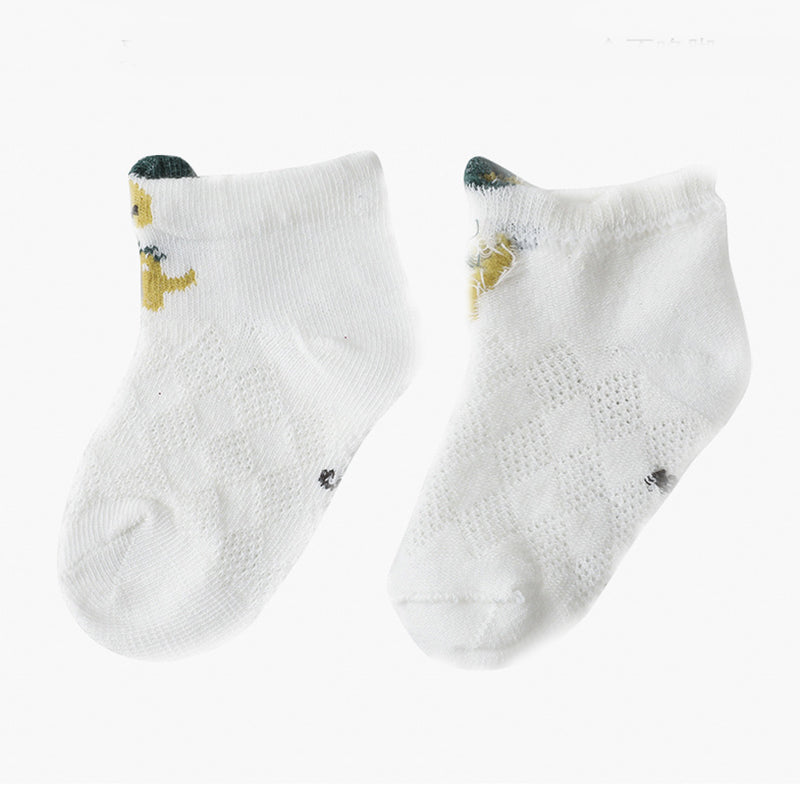 Children's 5-pack animal mesh socks