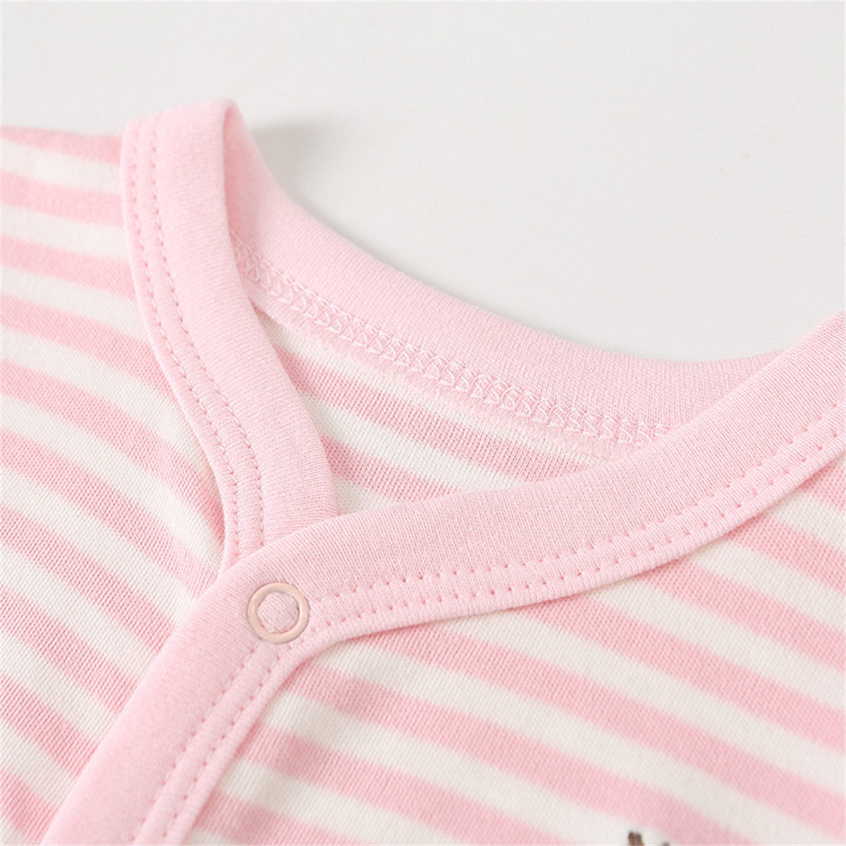 Baby Clothes Pure Cotton Striped Bear Onesie Climbing Clothes