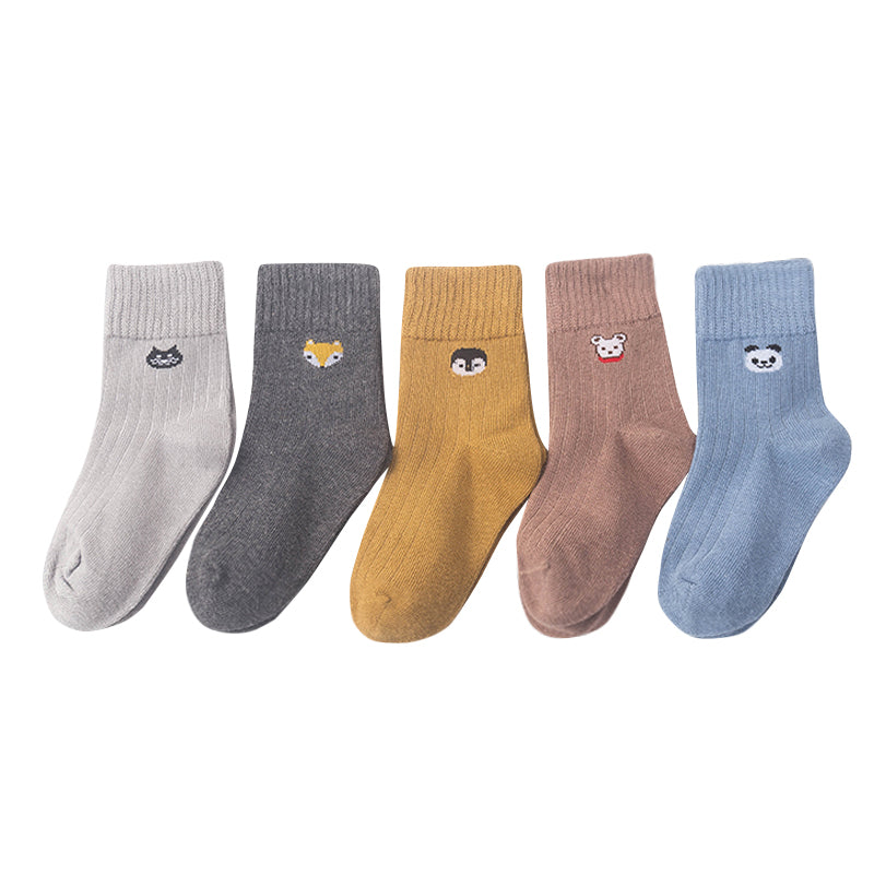 Children's 5-pack fox socks