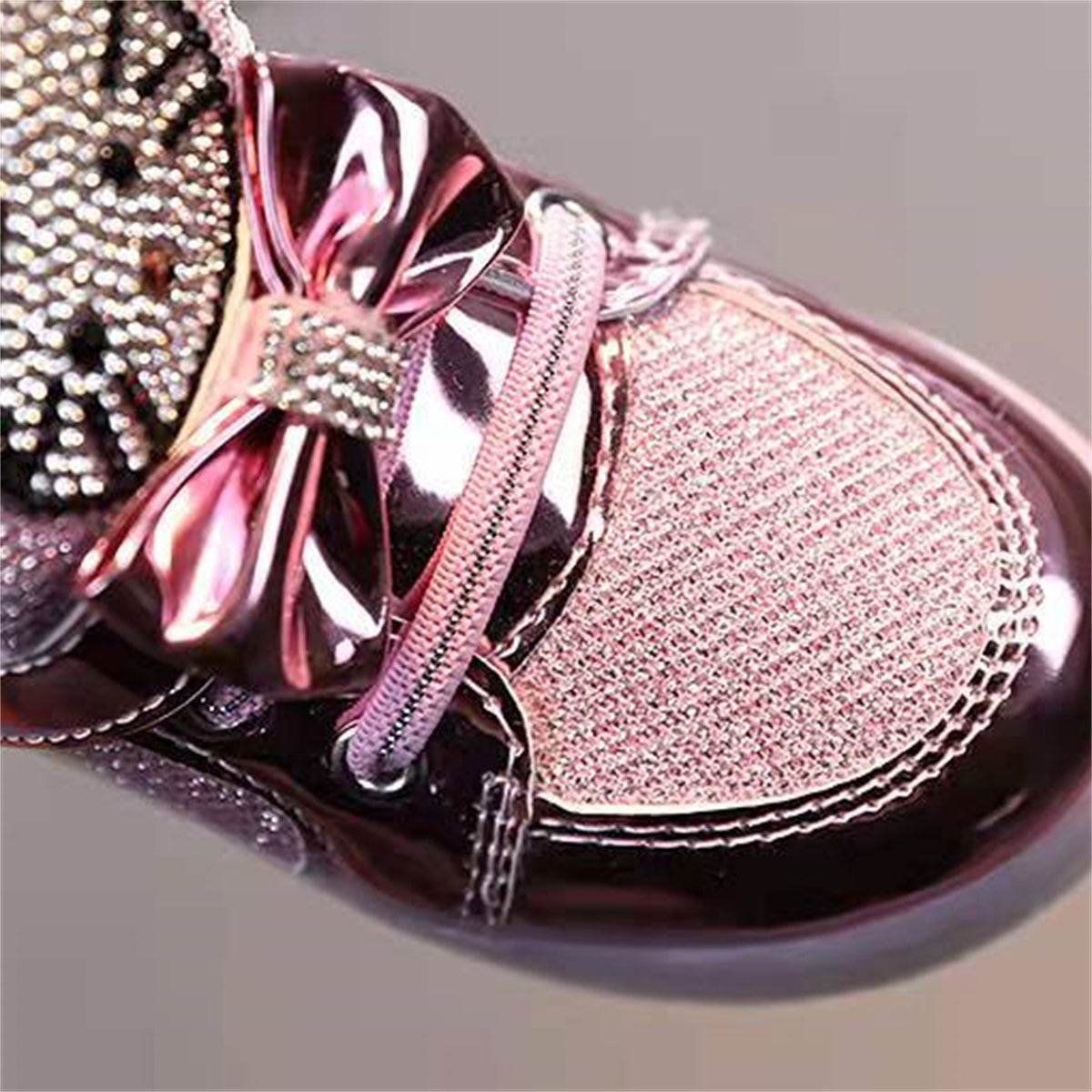 Children's Hello Kitty Princess Rhinestone Breathable Light-up Shoes