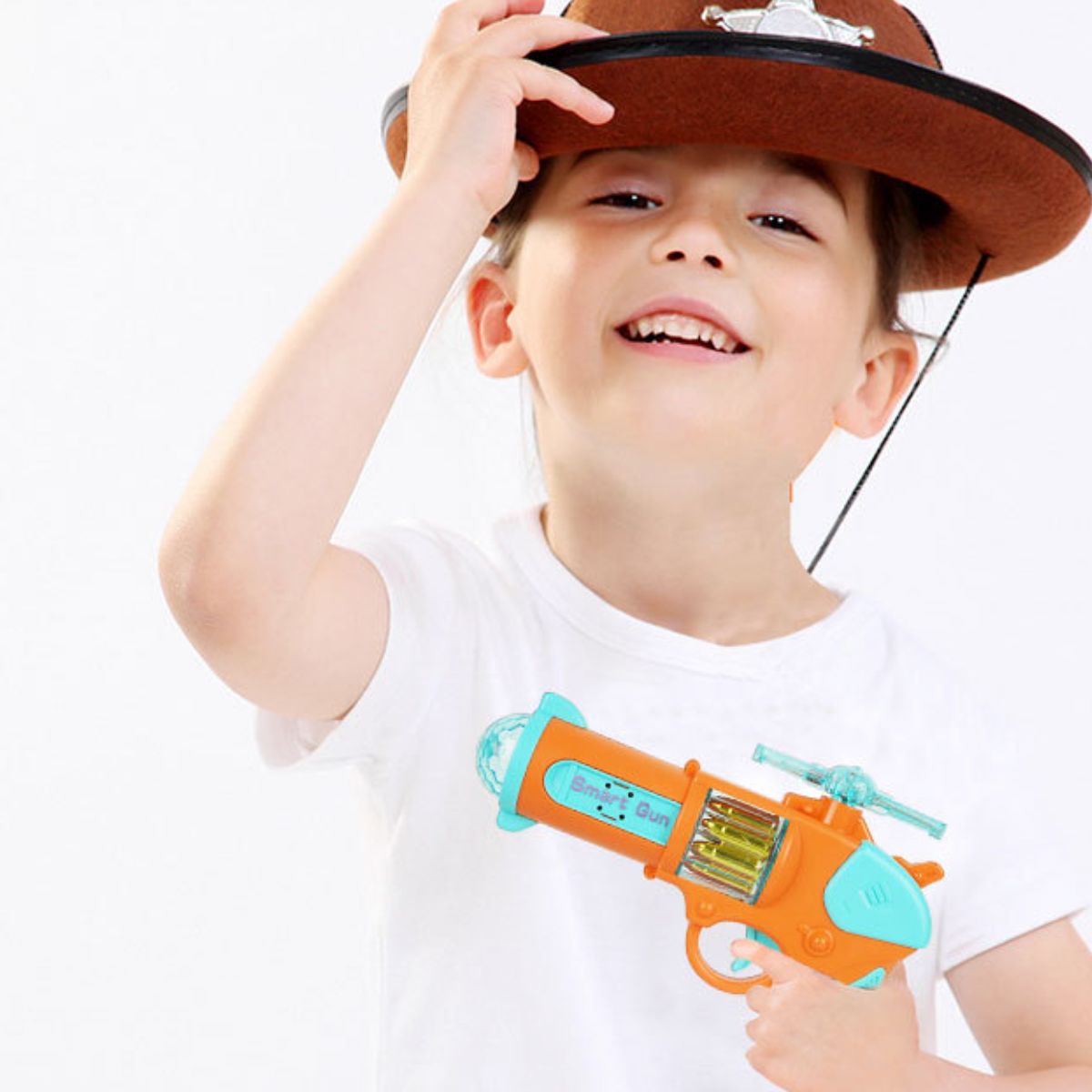 Space projection luminous toy gun