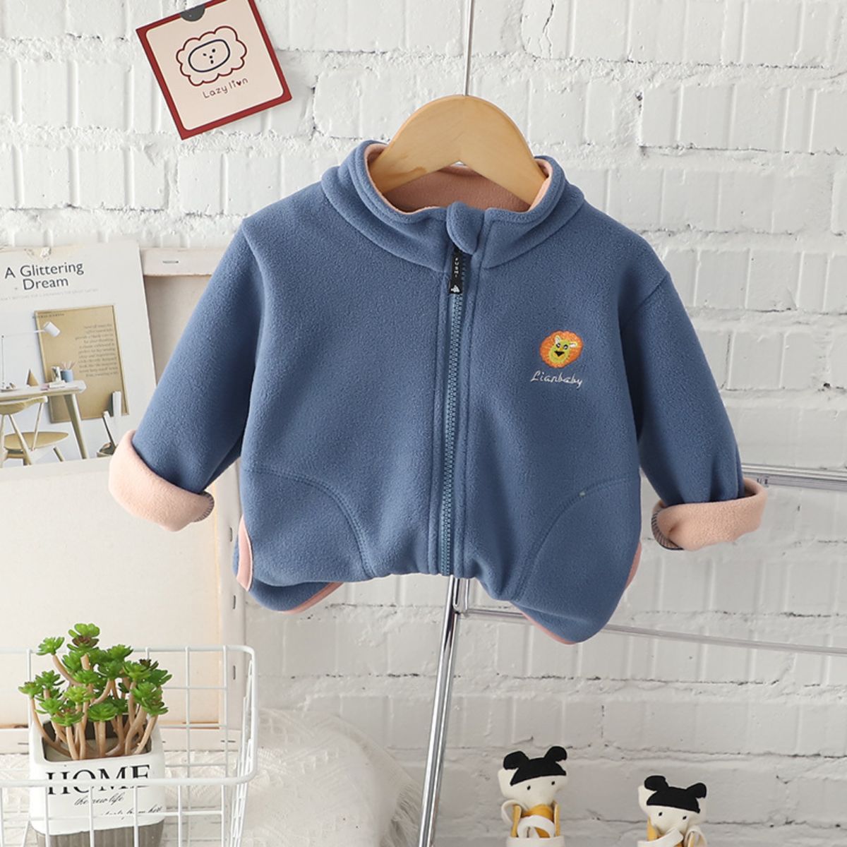 Boys' fleece jackets autumn and winter new styles for little kids and babies, fleece tops, children's long-sleeved clothes, children's clothing