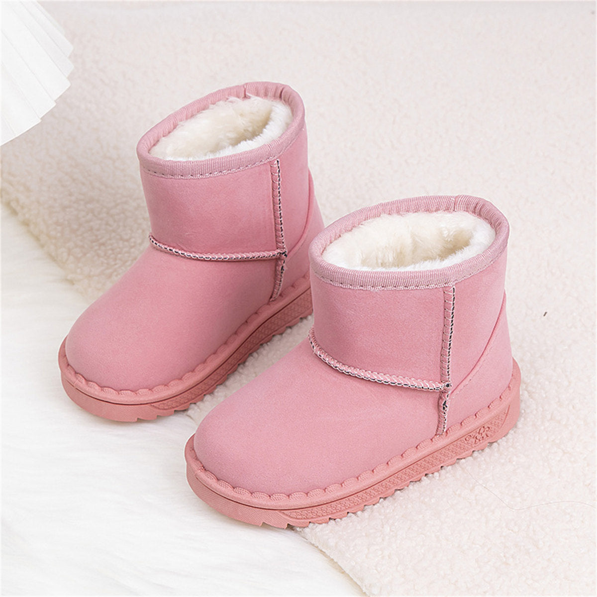 Children's autumn thickened warm and snow-resistant snow boots for boys and girls