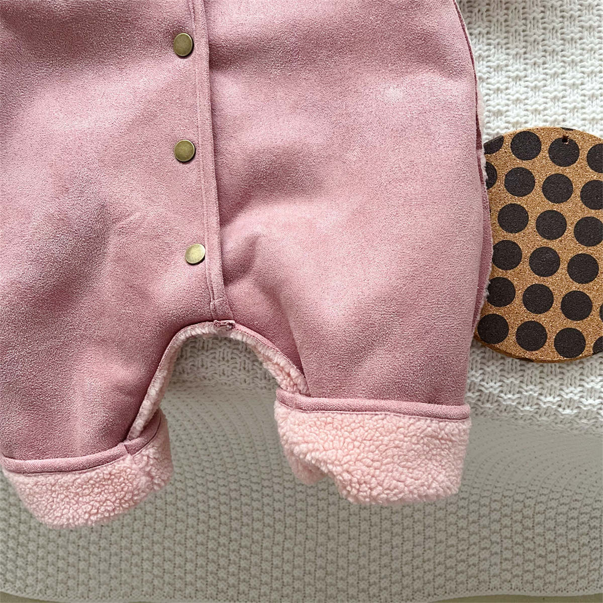 Double-sided warm autumn and winter baby romper