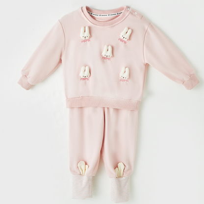 1-3 Years Bunny Baby Sweatshirt Set