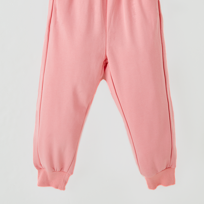 طقم سويت شيرت فضفاض بألوان متباينة من عمر سنتين إلى 7 سنوات 