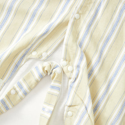 0-12 Months Cotton Suspender Romper