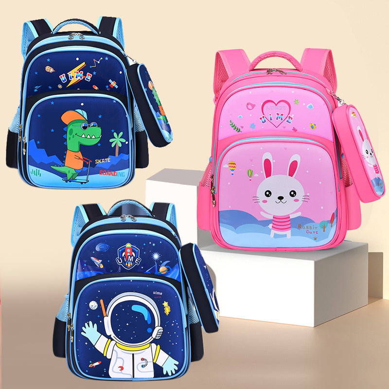 Cartoon Pattern The Astronauts School Bag