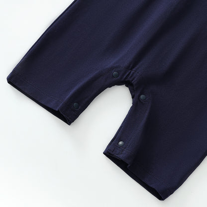 Short Sleeve Boxer Romper