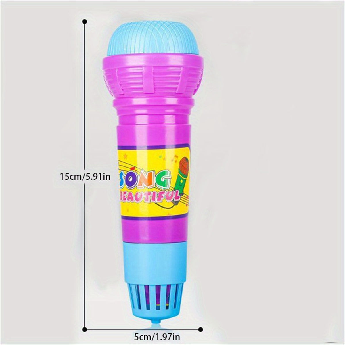 Children's echo microphone without batteries with echo black line microphone eloquence musical instrument training kindergarten props