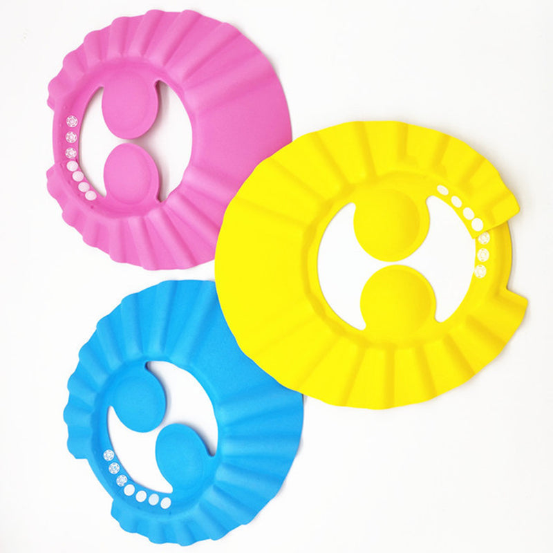 Solid Color Baby Cute  Adjustable Hydrophobic Shampoo Caps