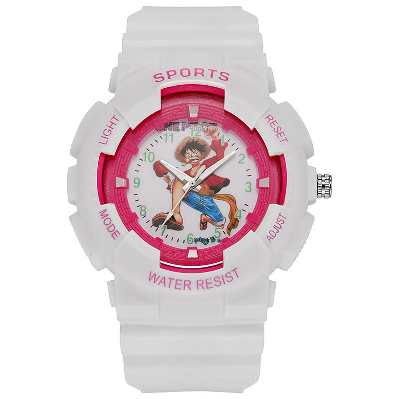 Children's Boys One Piece Cartoon Outdoor Multi-Function Sports Quartz Watch