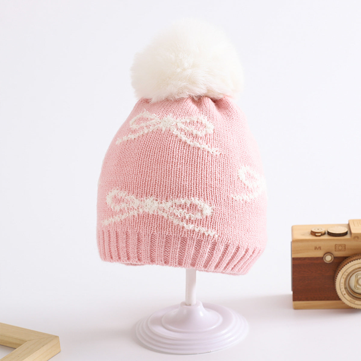 Children's woolen hat and neck set