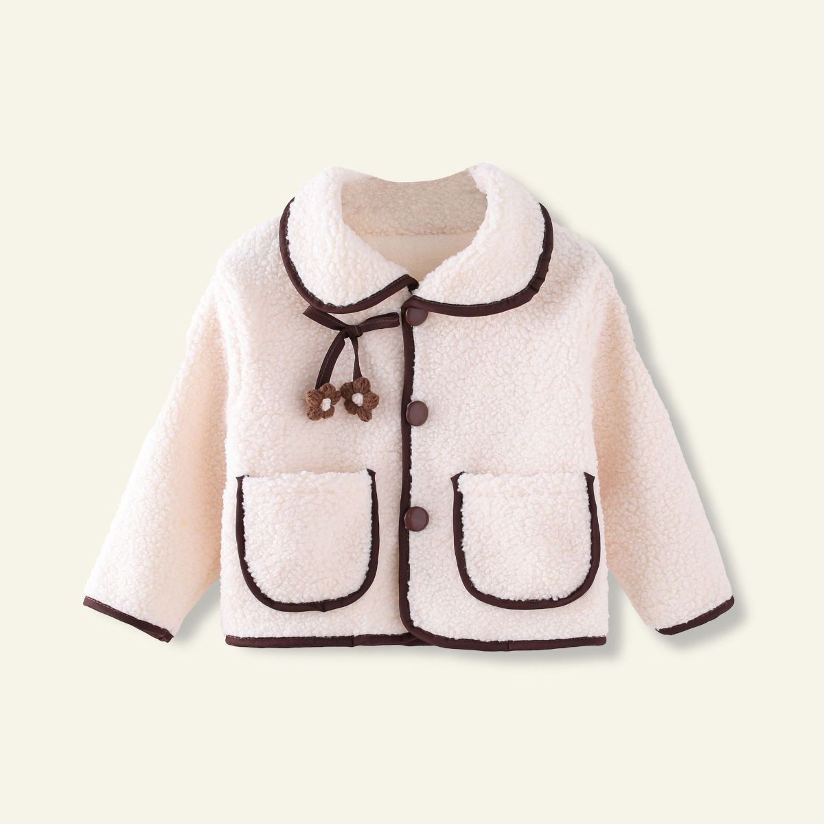 Girls autumn and winter lamb fleece coat