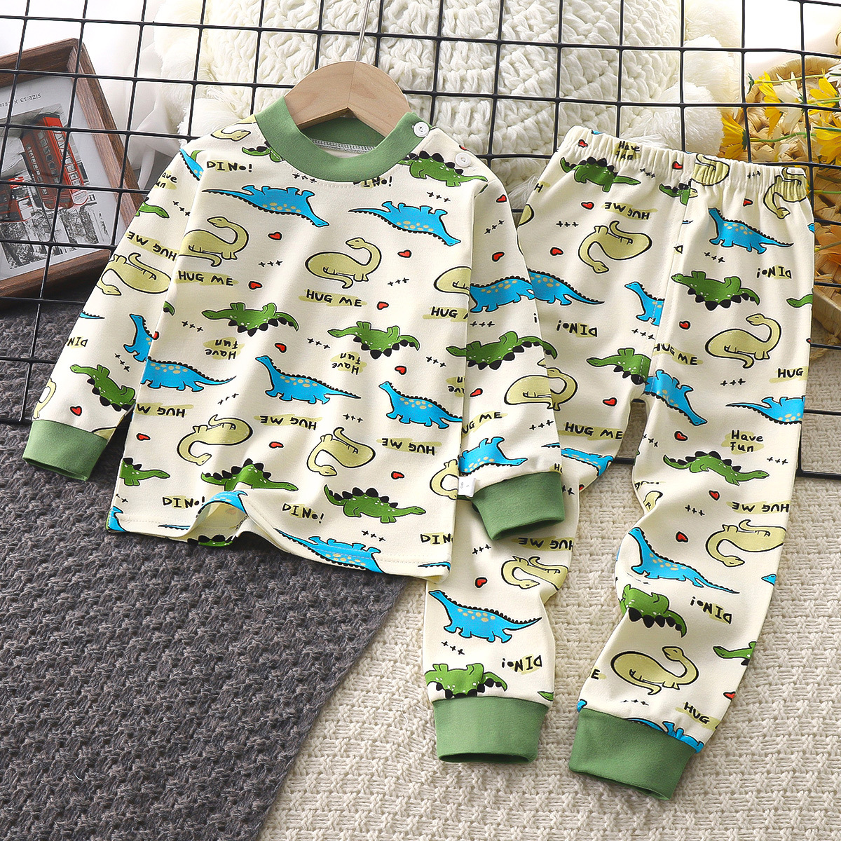 Children's underwear set pure cotton pajamas baby home clothes