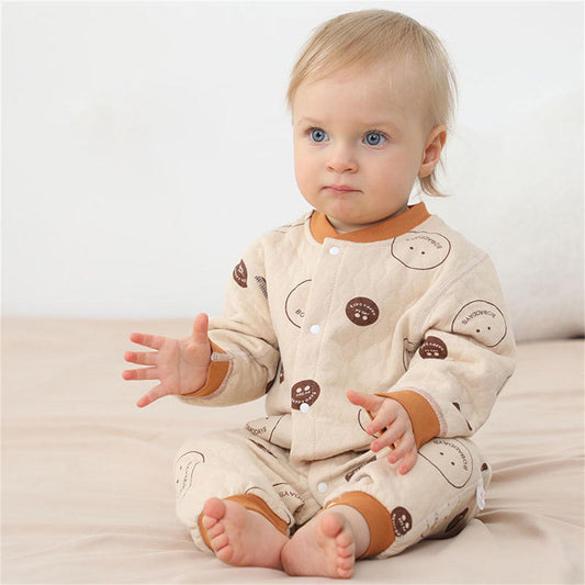 baby's thickened cotton pajamas