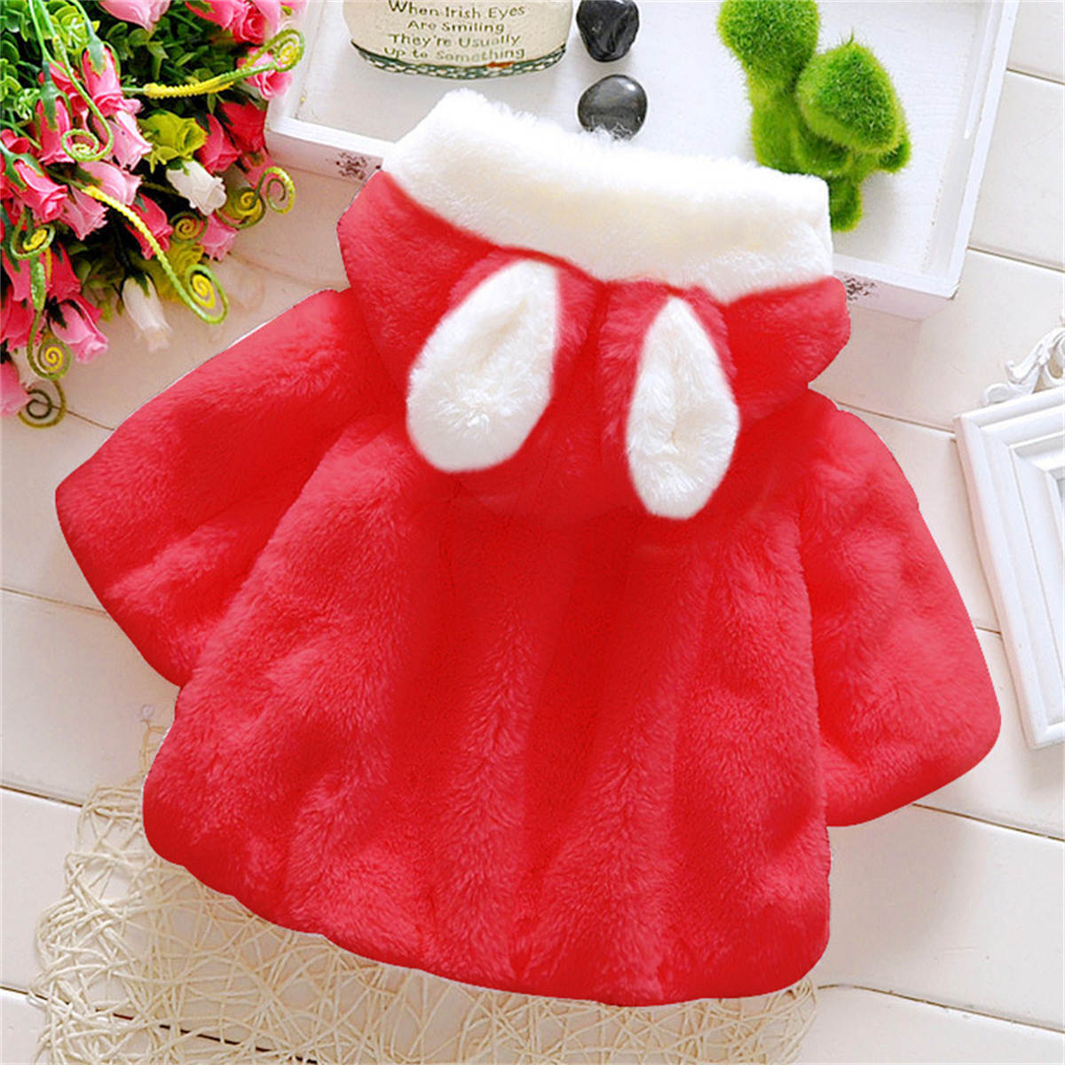 Baby girl winter cape cloak coat two color shawl