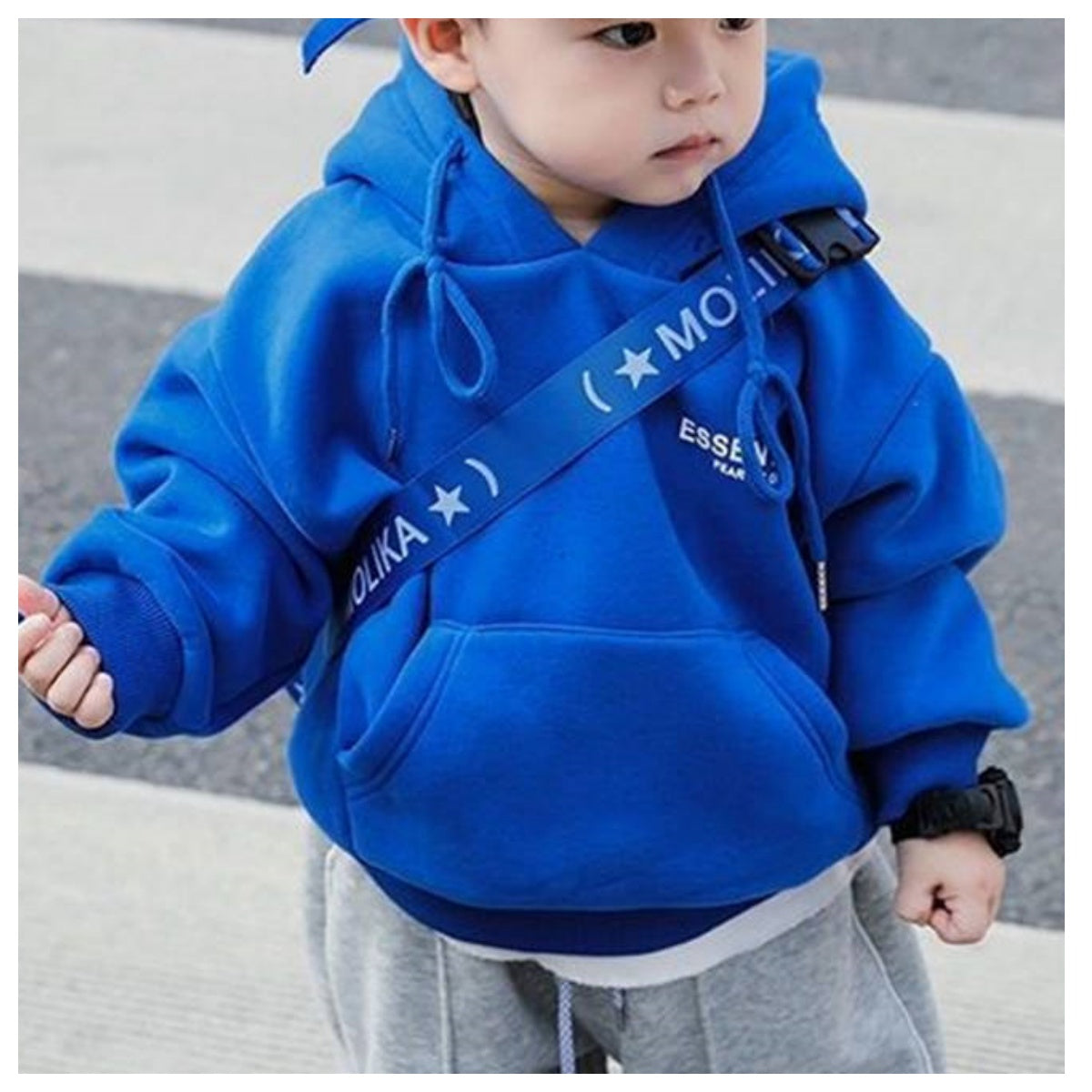 boys autumn and winter fleece sweatshirt