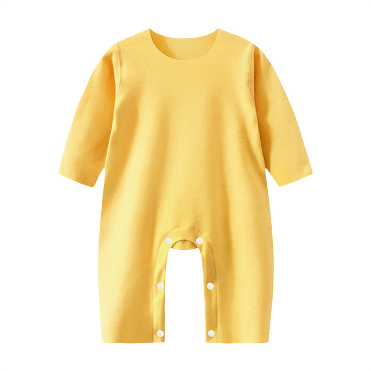 Infant and toddler double-sided brushed long-sleeved boneless warm romper