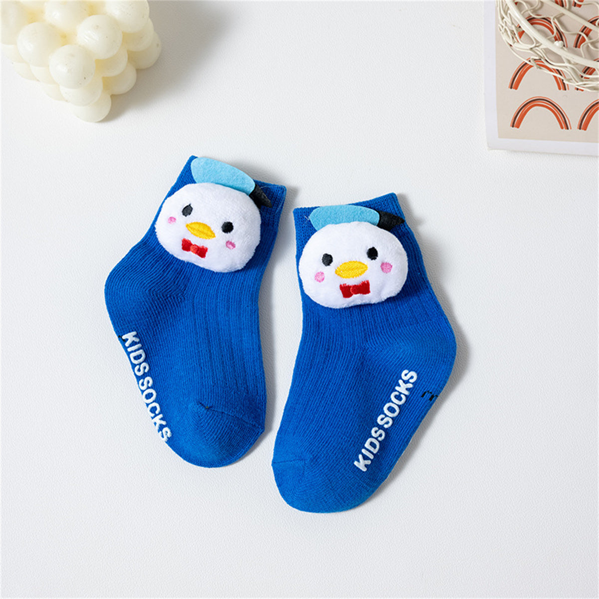 Children's autumn and winter cute doll socks infant mid-tube short socks