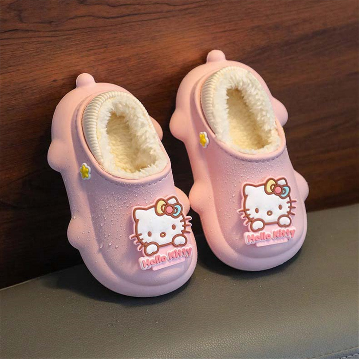 Children's girls autumn and winter Sanrio cute cartoon warm home cotton slippers