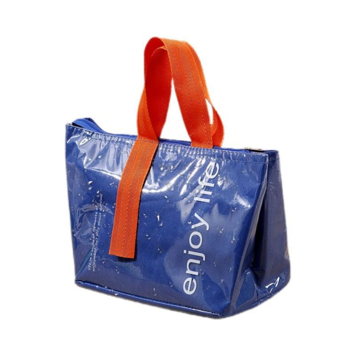 Waterproof and oil-proof lunch bag, meal bag, portable insulation bag, portable lunch box bag with rice bag storage bag