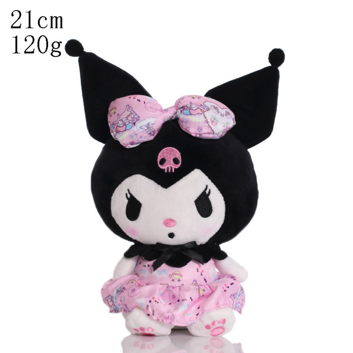 Cute 2D Sanrio Kuromi Plush Toy