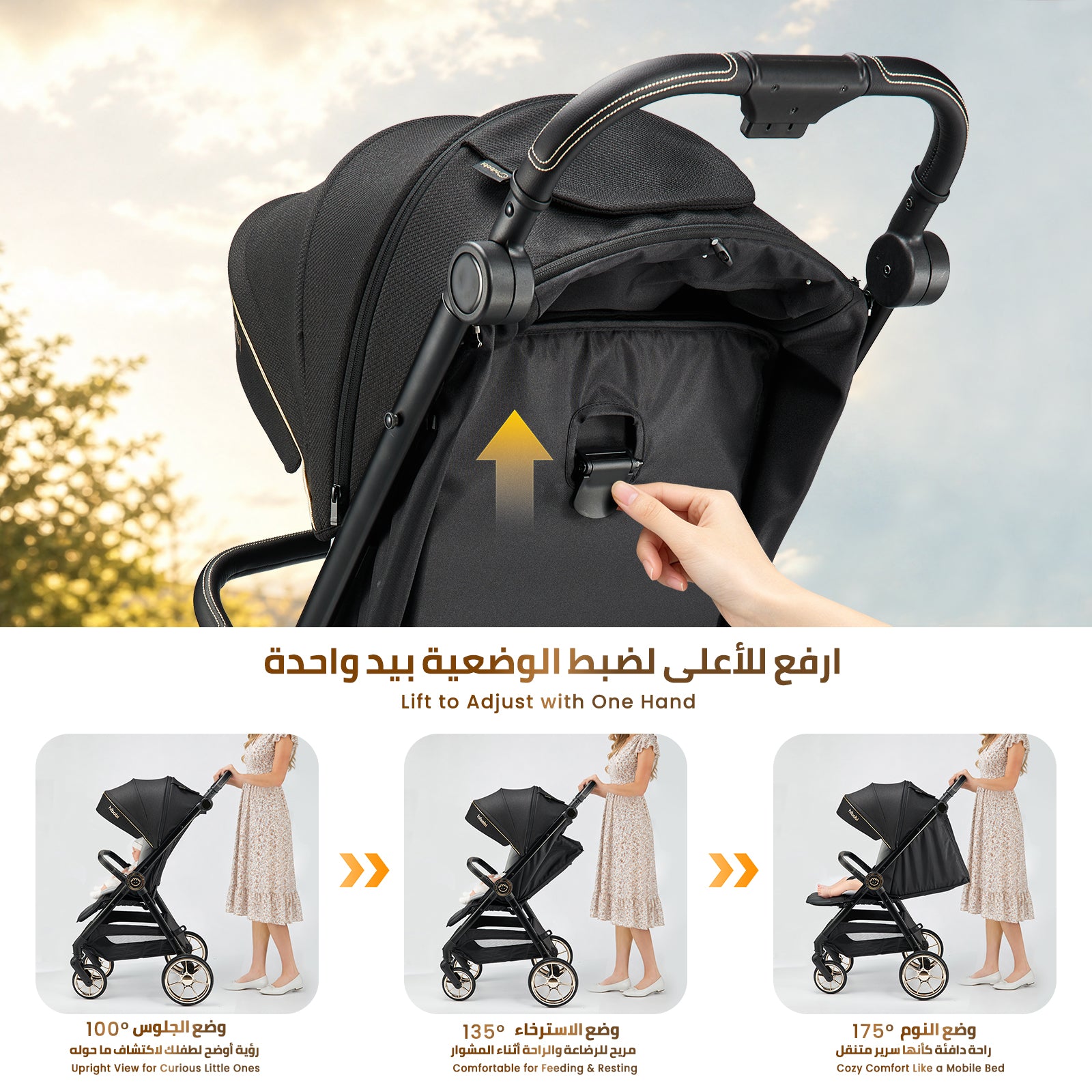 Hibobi Strato™ Large-Space Landscape Stroller