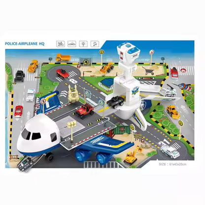 Police Aircraft Mobile Headquarters Toy